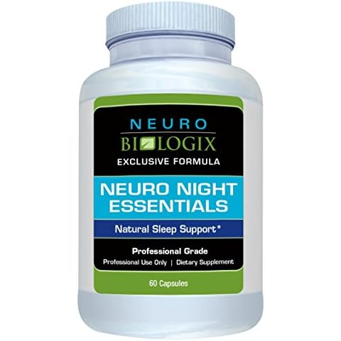 Neurobiologix Neuro Night Essentials - Natural Sleep Supplement - GABA, Melatonin Along with 5 Other nutrients Cover
