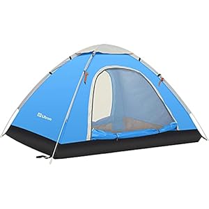 Ubon Tentes Instantanées Tente Pop Up 2-3 Personne Camping Léger Randonnée Installer Automatique en Deux étapes Protéger du Soleil Coupe-Vent Portable Abris Extérieur