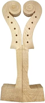 5 String Violin Neck 4/4 Maple hand carved Violin Parts Neck head Replacement 1 pcs 5 String