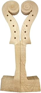 5 String Violin Neck 4/4 Maple hand carved Violin Parts Neck head Replacement 1 pcs (5 String)