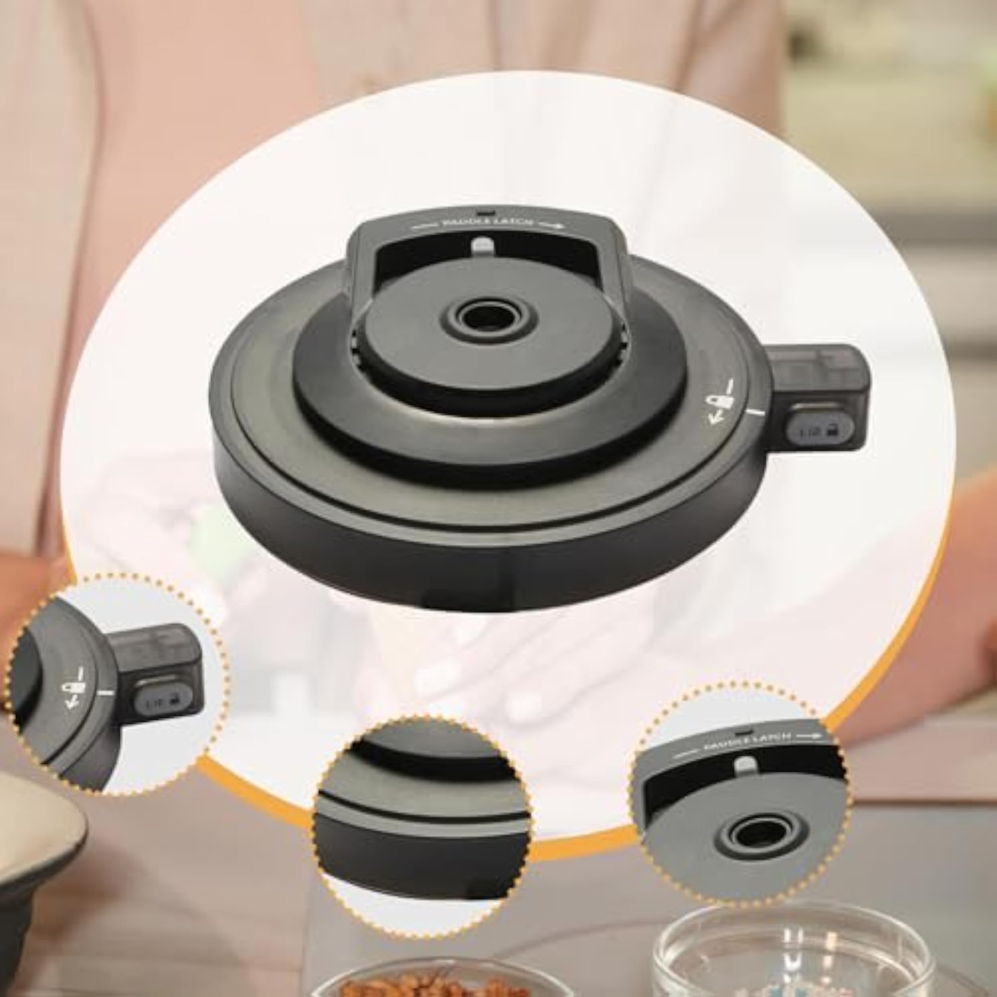 Outer Bowl Lid for Ice Cream Maker, Replacement Parts
