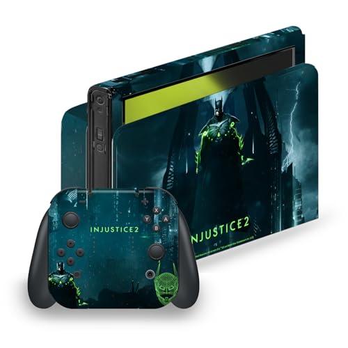Skin Nintendo Switch OLED Vinyle Injustice 2 Batman Autocollant Console
