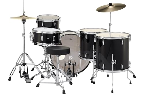 Image of Pearl Roadshow RS525WFC /C31 5-Piece Drum Set, Jet Black