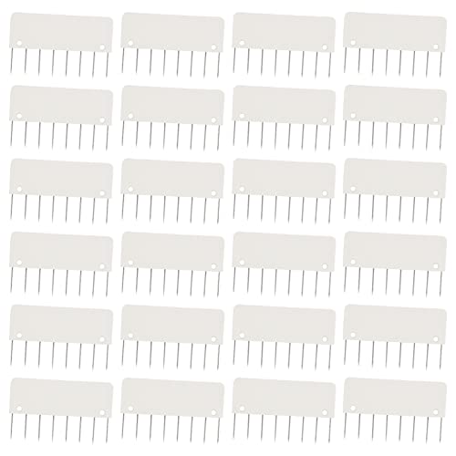 LAMXD 8 Pins Knit Blockers & Pin Kit,Knit Blocking Combs â 24 Combs for Blocking Knitting, Crochet, Lace or Needlework Projects â for use with Blocking Mats for Knitting Mat