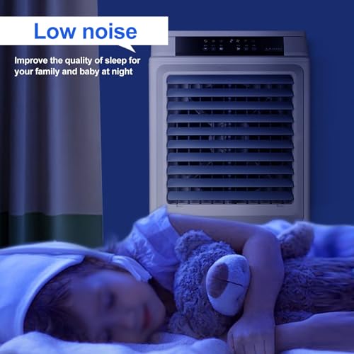 Portable Air Conditioners, Swamp Cooler with 50 L/13.2 Gal Water Tank, Evaporative Air Cooler, Remote Control, 3-Speed Fan, 120° Oscillation - Image 6