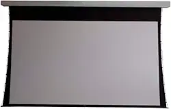 Tela de Projeção 100 Polegadas 16:9 Cinza High Contrast Elétrica 110v Tensionada com Controle Remoto + Moldura