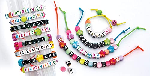 Kit Créatif Bijoux À Personnaliser Clementoni 18634 – Lettres, Perles, Fils Élastiques - vue 3