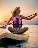 Owntop Buoyancy Aids Adults, Foam Buoyancy Vest Jacket with Crotch Strap Inner Pocket Unisex for Paddleboarding Kayaking Sup Fishing - Pink XS/S - Image 6