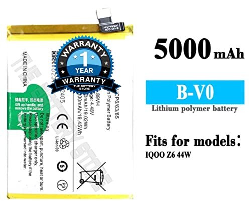Image of Original B-V0 Battery for IQOO Z6 44W Battery with 1 Year Warranty**** (G00192)
