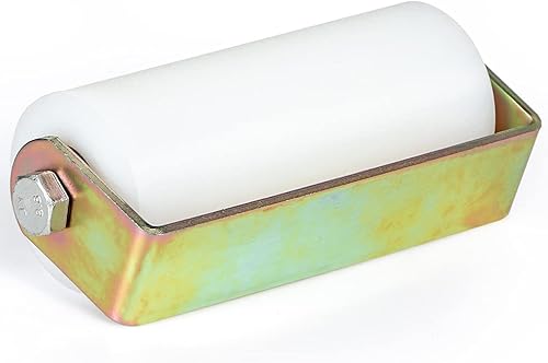 Miniatura 5 de Skelang Rodillo guía de puerta deslizante de 6 pulgadas, guía de puertas enrollables con soporte C, rodillo de puerta deslizante de nailon,