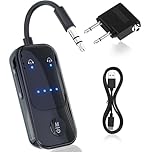 2026 [Upgraded] Bluetooth Transmitter 5.2 Receiver, aptX Adaptive 2 in 1 Wireless Aux Bluetooth Adapter, Dual Connection & Low Latency, Jack Audio Transmitter for TV, Airplane, Speaker, Car, Gym