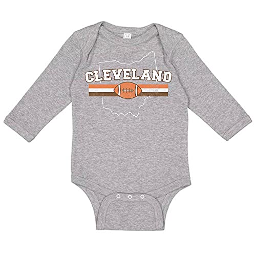 Image of TATY Kids Cleveland Sports Long Sleeve Baby Infant Bodysuit