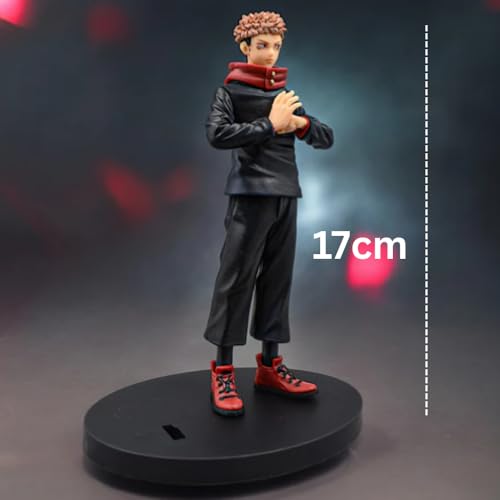 Image of FUNFOB Yuji Itadori Action Figure Height-17cm Collectible PVC Multicolour | Yuji- Hand Sign