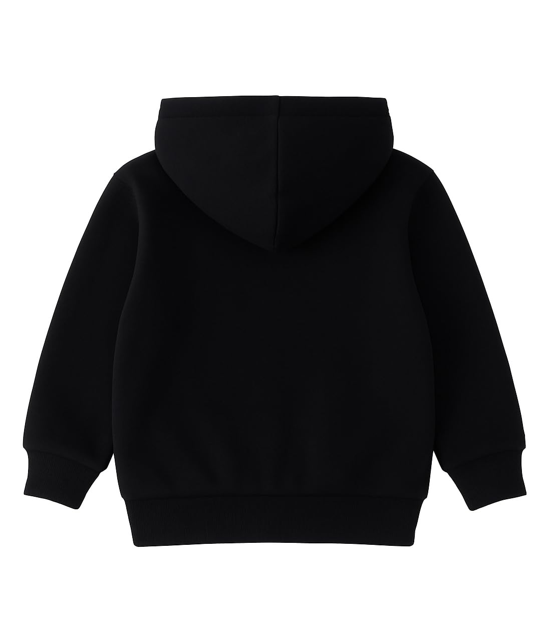 Bold N Elegant Kids Winter Warm Fleece Front Open Zipper Hoodie Sweatshirt Jacket for Infant Toddler Baby Boys & Girls (IN, Age, 6 Months, 12 Months, Black)
