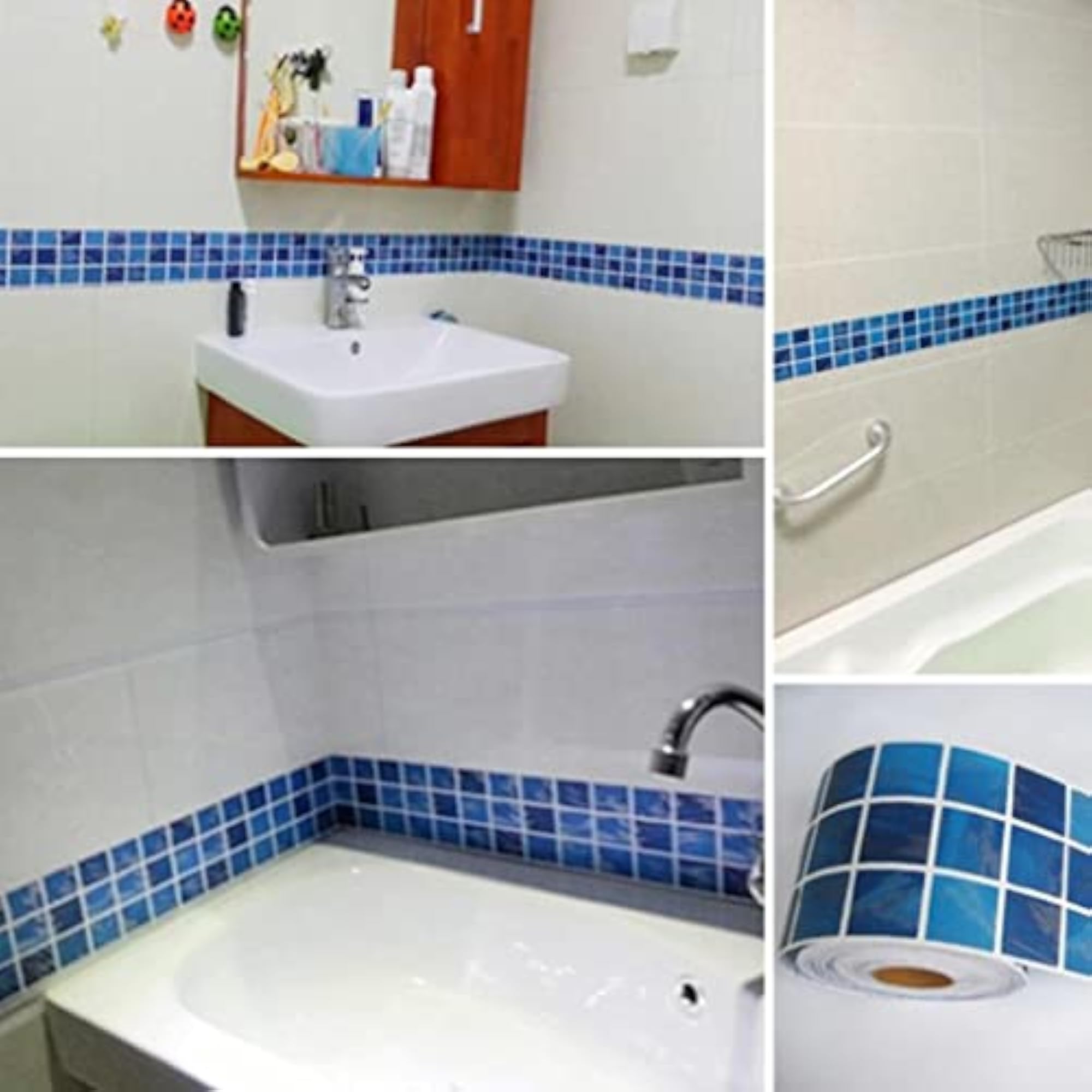 Mosaic Self Adhesive Wall Stickers for Home Kitchen Decor