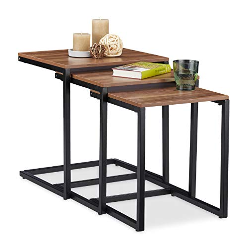 Muebles Auxiliares Cocina Negro Marca Relaxdays