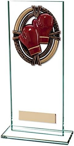 Boxing Maverick Legacy Glass Trophy,Award,200mm,Free Engraving (CR16003D) TRD