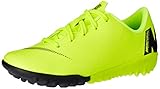 Nike Unisex-Kinder Jr. MercurialX Vapor XII Academy Turf Fußballschuhe, Schwarz (Volt/Black 701)