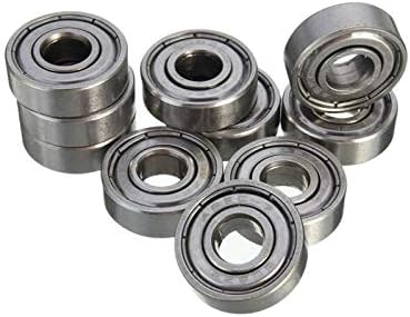 10Pcs 608ZZ Ball Bearings Skateboard Bearing C3 High Speed for Electric Motor