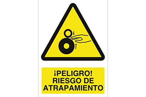 Plimpo Señal Poliestireno 420X297Mm. ¡Peligro! Riesgo De Atrapamiento En Oferta Cofan A21Pl420297 Señal Poliestireno, 420 X 297 Mm