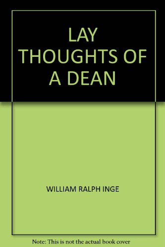 Lay Thoughts Of A Dean B000GLMRMW Book Cover