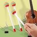 Jiozermi 2 Pcs Drum Mallet 8.3 Inches Length, Wool Felt Drum Stick, Anti-slip Bass Percussion Sticks, Instrument Band Accessory Part for Drums Snare Drums
