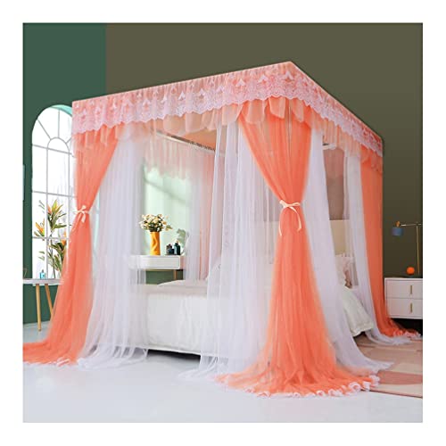 Mosquitera de lujo con soporte de metal resistente para decoración palaciega de dormitorios 2