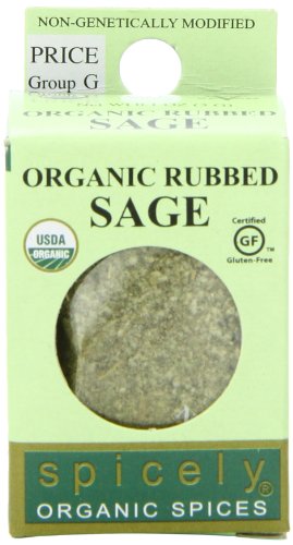 Spicely Organic Sage Rubbed, 0.2 Ounce (Pack of 6)