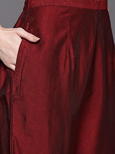 Image of INDO ERA Viscose Women's Geometric Kurta With Pant & Dupatta Set (Kh9Mr8595)