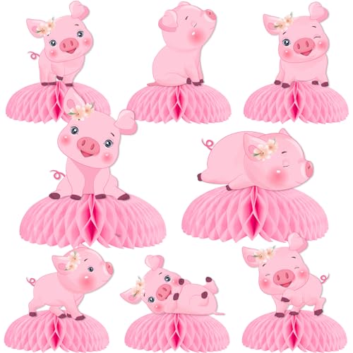 Décoration de table cochon pour créer une ambiance magique d'anniversaire de petite fille