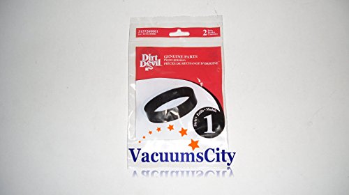 Dirt Devil Style 1 Vacuum Belt, Pack of 2, Black, Part # 3157260001 image 4