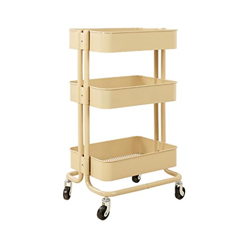 YuanYu Trolley - Beauty Salon Stroller Beauty Equipment Cart Barber Shop Rack Hairdressing Tool Cart shelf trolley (Color : B, Size : 45 * 35 * 78cm)