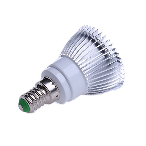 Dairyshop E14 18W Led Grow Light Full Spectrum Led Grow Bulb Greenhouse Growing and Flowering Lamps for Indoor Garden and Hydroponic Plants(AC 85~265V 800lm)