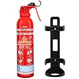 Fire Extinguishers with Mount, 1 Pack Versatile Water-Based Fire Extinguisher for A B C K Fire Types, Portable Extinguisher for Home Boat Kitchen Vehicle Truck Garage Office