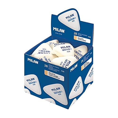 MILAN Box of 28 Thick Triangular Bread Crumb Bands, White - Image 2