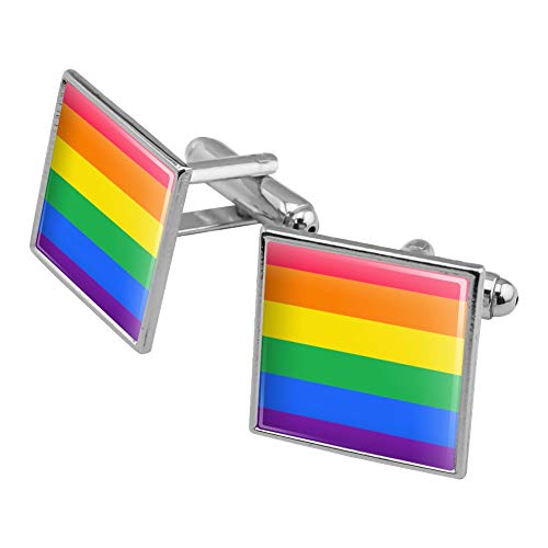 Conjunto de mancuerna cuadrada contemporánea rainbow Pride