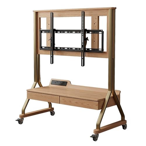 Soporte móvil para TV, ajustable y con ruedas, 40-85 pulgadas