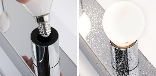 Paulmann 80098 Spiegelleuchte IP44 E14 230V max. 4x40W dimmbar Chrom