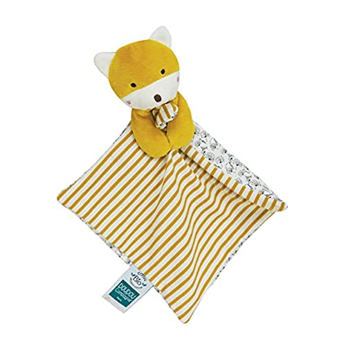 Doudou plat bébé renard coton bio collection Pollen DC3841 - 4