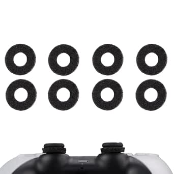 MOLOPPO 8 PCS Precision Rings Kit for PS4, PS5, Xbox - Black