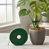 Plant Green Cable Tie Tape—Reusable Garden Plant Tape Strap Roll,Multi-functional Plants Ties(33/82 ft×0.39 inch Wide,1 roll)