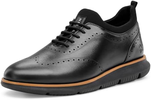 Neeman's Crossover Brogues Stylish Shoes for Men | Oxford Lace-Up Semi Formal Mens Footwear | Casual Comfortable Shoe for Office Wear