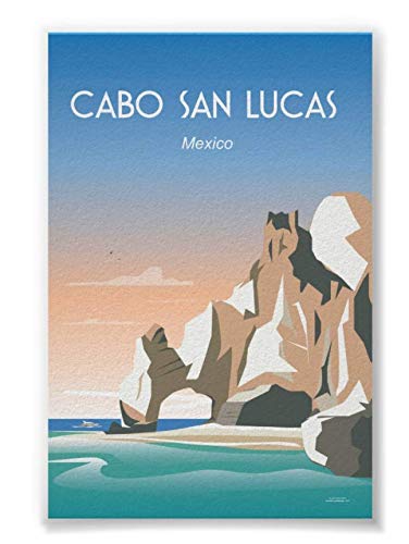 Cabo SAN Lucas Mexico Travel Aluminum Tin Signage - Metal Tin Sign Hanging Retro Plaque Kitchen Poster Cafe Bar Pub Store Man cave Art Novelty Designs 5.5x8inch
