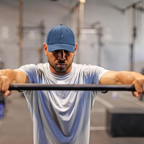Image of Gym Baseball Hats for Men by King & Fifth | Baseball Hat with Low Profile & Stylish Fabric + Workout Hat + Baseball Caps