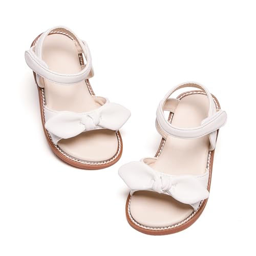 Image of PHIRAMIN Toddler Flower Girl Sandals - Girl Dress Shoes Toddler Little Kid Wedding Party
