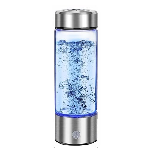 Hydrogen Water Bottle, PowerlotZero Hydrogen Water Generator with SPE Technology, 14oz Rechargeable Portable Hydrogen Water Ionizer Machine for Home, Travel, Fitness