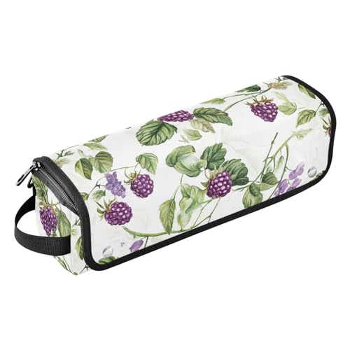 Estuche de viaje 2-en-1 para plancha y rizadora con tapete resistente al calor y cierre con cremallera para herramientas de peinado miniatura 1