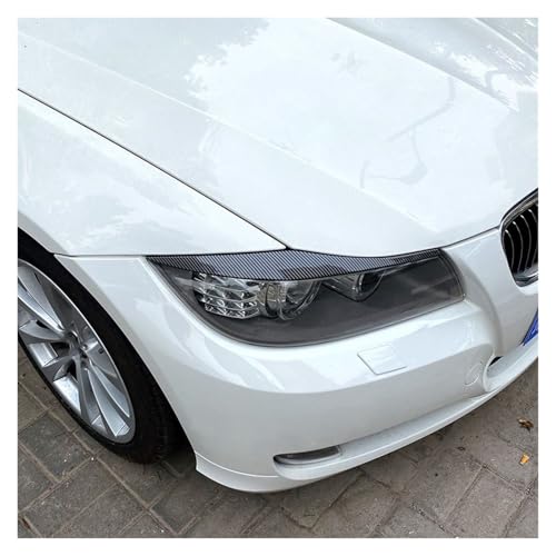 Sourcils de phare E90 E91 aspect carbone plastique 2 pièces