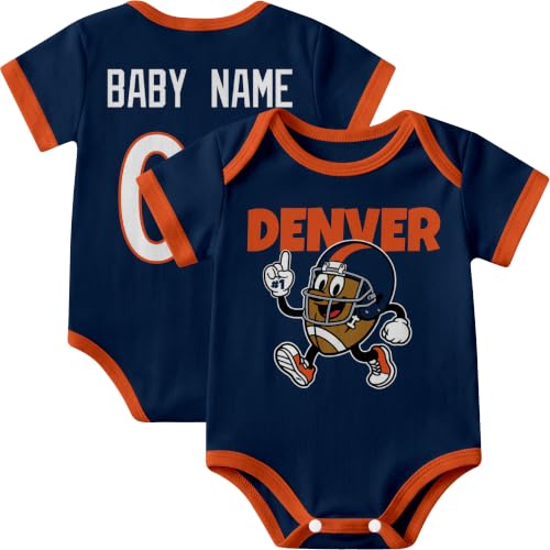 Image of KREDE Baby Clothes Custom Short Sleeves for Baby Boy Gifts | Custom Bodysuit with Number Name Gifts for Baby