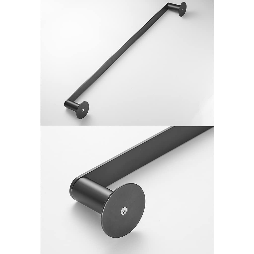 Toalleros Toallero Negro Claro Nórdico, Baño Baño Varilla Única Toallero Alargado Toalleros/Varilla Única Negra de 33 Cm